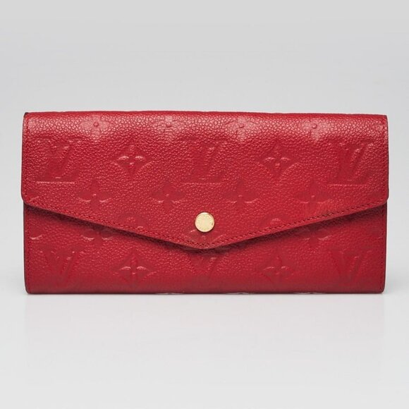 Louis Vuitton Cerise Monogram Empreinte Leather Curieuse Wallet - Picture 1 of 9